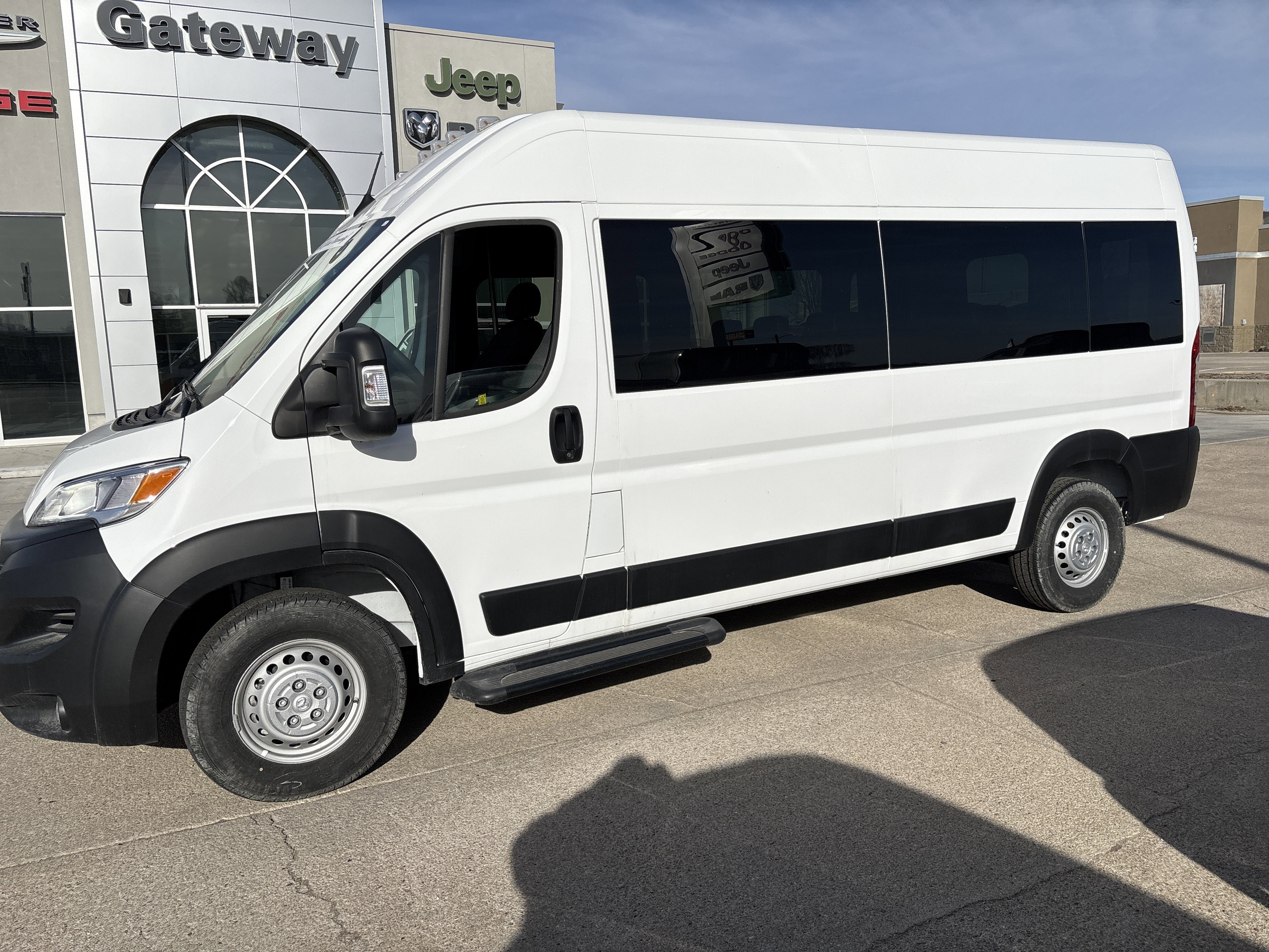 2024 RAM ProMaster 2500 Cargo Van Tradesman High Roof 159' WB w/Pass Seat in Bright White Clearcoat — front three-quarter view