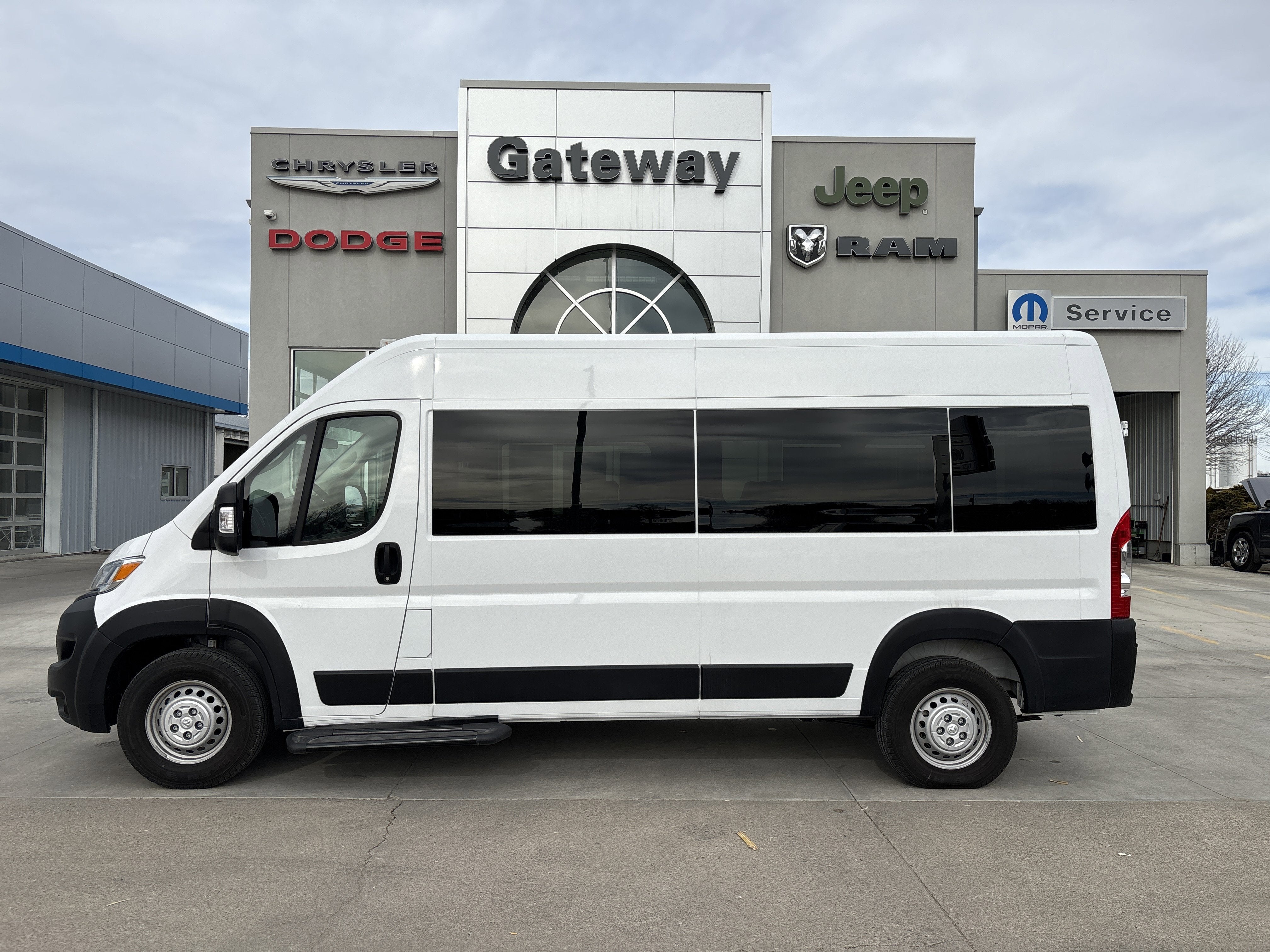 2024 RAM ProMaster 2500 Cargo Van Tradesman High Roof 159' WB w/Pass Seat in Bright White Clearcoat — front three-quarter view