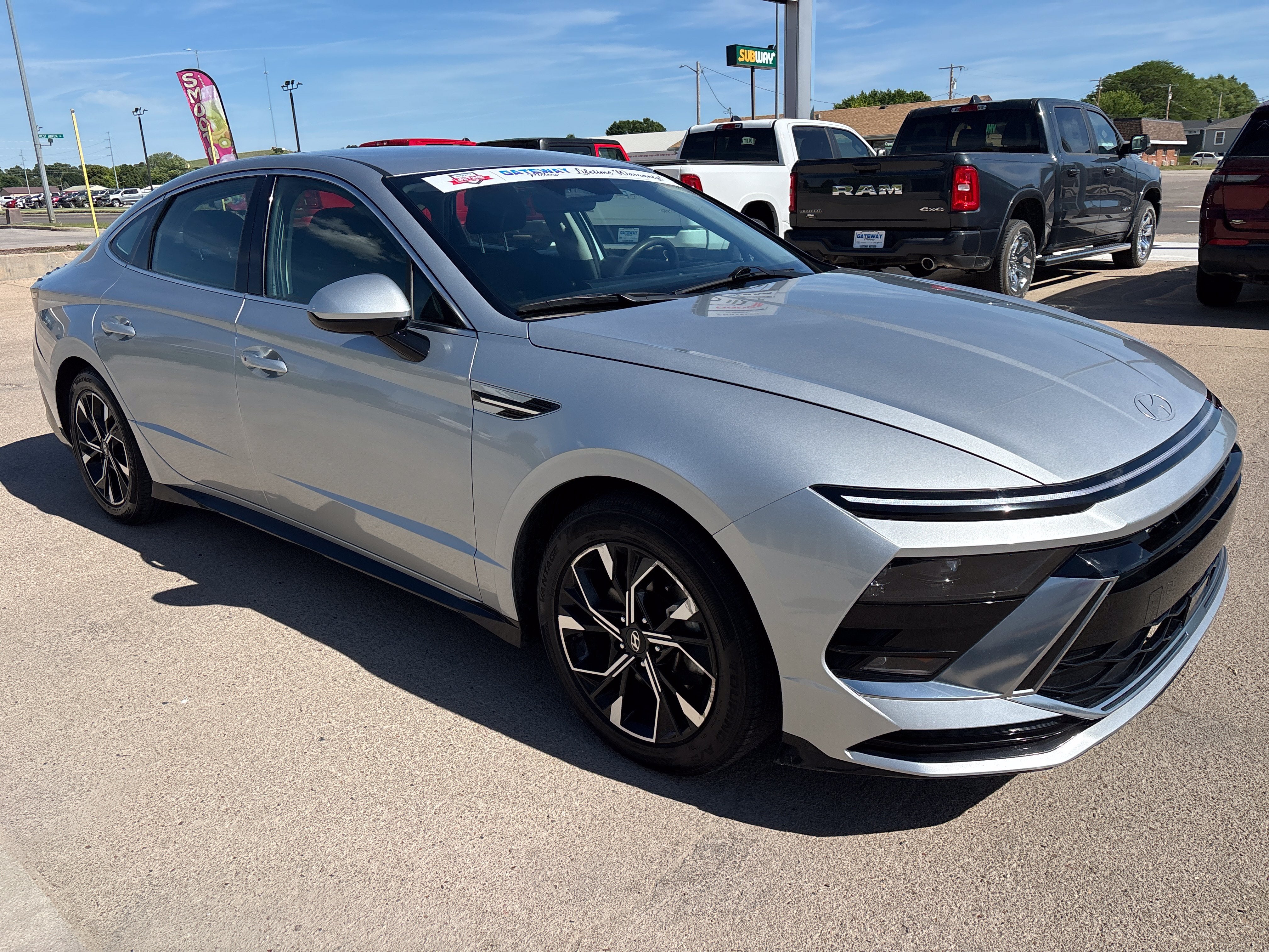 2024 Hyundai Sonata — rear three-quarter view